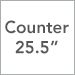 Counter/25.5-In.
