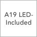 A19 LED-Included