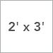 2 ft x 3 ft