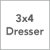 3X4 Dresser