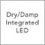 Dry/Damp Integrated LED