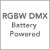 RGBW LED DMX Battery