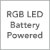 RGB LED Battery Powered