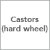 Castors (hard wheel)