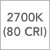 2700K (80 CRI)