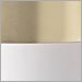 Matte White with Brass
