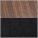 Walnut and Black Leather