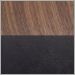 Walnut and Brown Leather