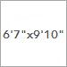 6 ft 7 in x 9 ft 10 in