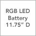 RGB LED Battery / 11.75 Inch D