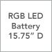 RGB LED Battery / 15.75 Inch D