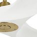Burnished Brass with Matte White Blades