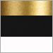 Brass Structure, Black Reflector with White Marble Base