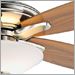 Brushed Nickel, Medium Maple and Dark Walnut with Frosted White