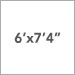6 Ft. x 7 Ft. 4 In.