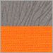 Grey with Orange