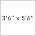 3 ft 6 in x 5 ft 6 in