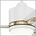 Matte White with Oilcan Brass Accent