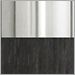 Polished Stainless Steel with Black Wood