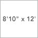 8 Ft. 10 In. x 12 Ft.