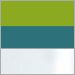 Blue and Green with White