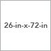 26 in x 72 in