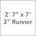 2 Ft. 7 In. x 7 Ft. 3 In. Runner