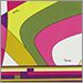 Pucci Cotton Fuscia with Green