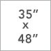 35 in. x 48 in.