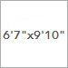 6 ft 7 in x 9 ft 10 in