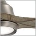 Brushed Nickel with Dark Walnut Blades