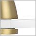 Soft Brass with Matte White