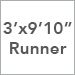 3 Ft. x 9 Ft. 10 In. Runner