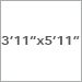 3 Ft. 11 In. x 5 Ft. 11 In.