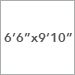 6 Ft. 6 In. x 9 Ft. 10 In.