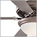 Brushed Steel with Silver blades