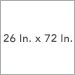 26 In. x 72 In.