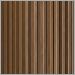 Dark Walnut Wood with Weathered Brass