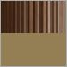 Dark Walnut Wood with Weathered Brass
