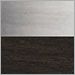 Brushed Aluminum/Dark Stained Walnut