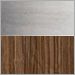 Brushed Aluminum/Walnut