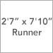 2 ft 7 in x 7 ft 10 in Runner