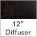 12in. Diffuser / Black Fabric Shades