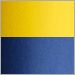 Yellow with Blue