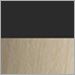 Black with Bleached Oak
