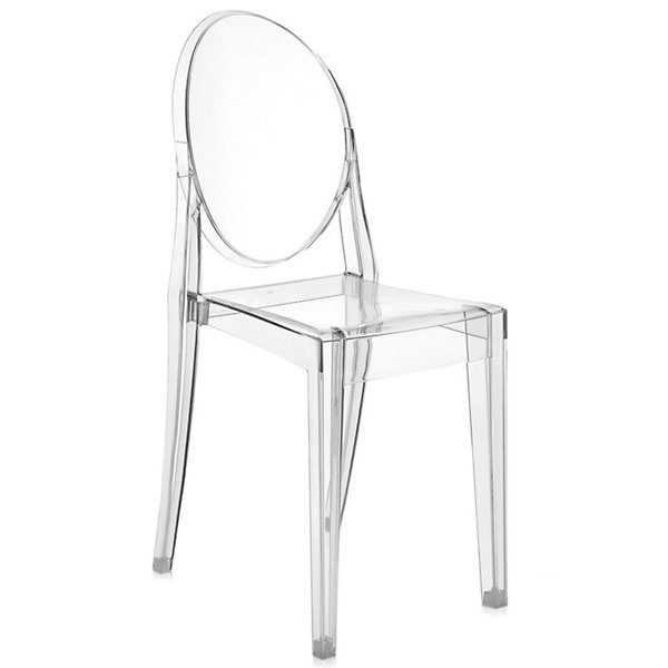Kartell Victoria Ghost Chair Set of 4 - Color: Clear - G4856/B4