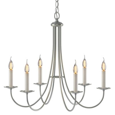 Hubbardton Forge Simple Sweep Chandelier - Color: Silver - Size: 6 light - 