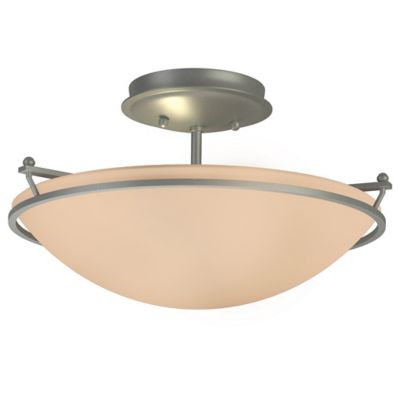 Hubbardton Forge Plain Semi-Flushmount Light - Color: Matte - Size: Small -