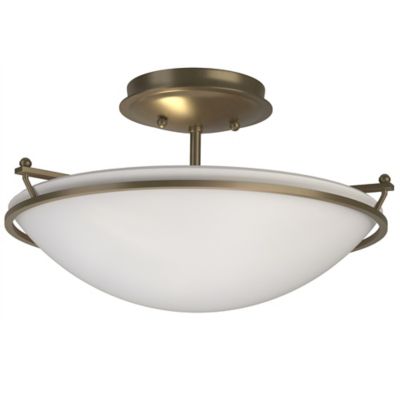 Hubbardton Forge Plain Semi-Flushmount Light - Color: Matte - Size: Small -