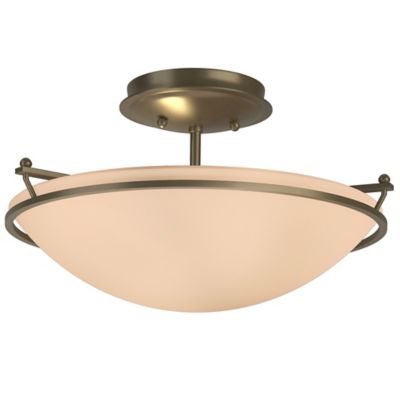 Hubbardton Forge Plain Semi-Flushmount Light - Color: Matte - Size: Small -